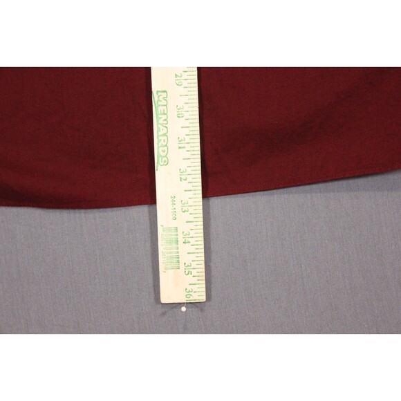 Charles Tyrwhitt Mens Button Down Shirt Long Sleeve Maroon Red Cashmere Blend XL - Picture 7 of 9